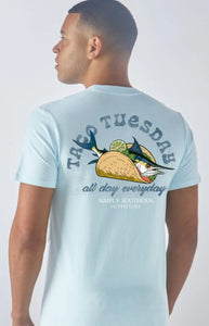 Simply Southern Short Sleeve Tee - Taco - Ice