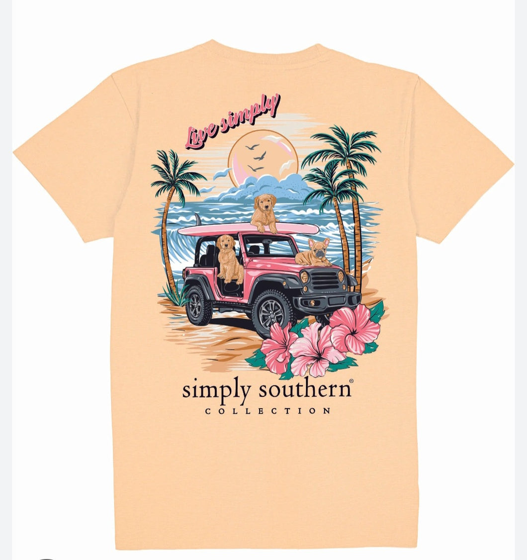 Simply Southern Short Sleeve Tee - Simply Dogs - Sun