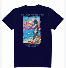 Load image into Gallery viewer, Simply Southern Short Sleeve Tee  - Light - Navy
