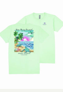 Simply Southern Short Sleeve Tee-Foward-Mint-Tracker