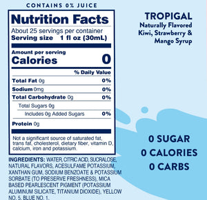 Skinny Mix Sugar Free Tropigal Syrup