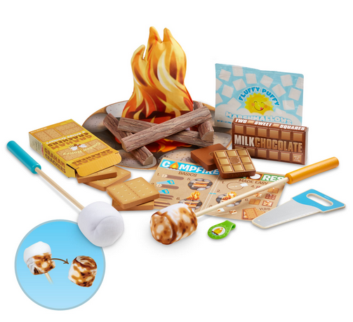 Melissa and Doug-Let's Explore Campfire S'mores Play Set