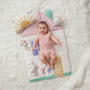 Itzy Ritzy-Bitzy Bespoke Ritzy Tummy Time™ Cottage Play Mat