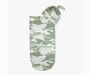 Itzy Ritzy-Cutie Cocoon™ Matching Cocoon & Hat Sets (camo)