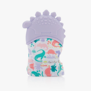 Itzy Ritzy- Itzy Mitt™ Silicone Teething Mitts (lilac dino)