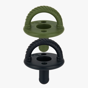 Sweetie Soother™ Pacifier Sets (2-pack)  Camo + Midnight Cables