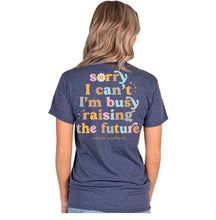 Load image into Gallery viewer, Simply Southern Short Sleeve Tee--Sorry--Denim Heather Grey
