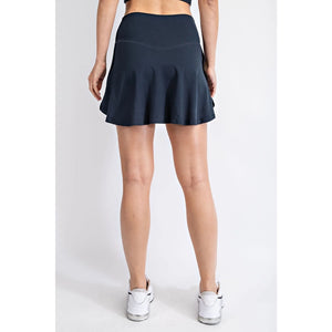 Rae Mode--Butter V Shaped High-Waist Skort--Black