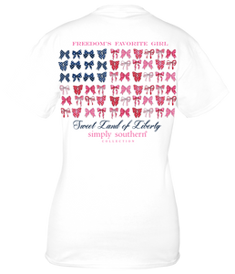 Simply Southern Short Sleeve Tee -Bow Flag