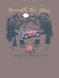 Simply Southern Long Sleeve Tee--Stars--Tin