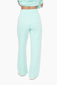 Mono B--French Terry Lounge Pants--Ice Green