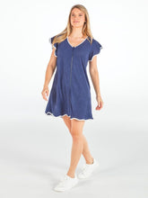 Load image into Gallery viewer, Simply Southern Zip Front Terry Cover Up Dress
