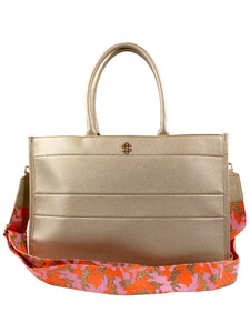 Simply Southern Faux Leather Tote-Tan