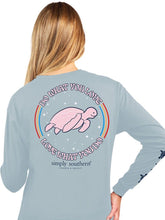 Load image into Gallery viewer, Simply Southern &quot;Turtle Track&quot;  Long Sleeve Tee--Do You--Fog
