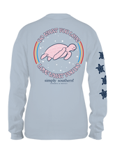 Load image into Gallery viewer, Simply Southern &quot;Turtle Track&quot;  Long Sleeve Tee--Do You--Fog
