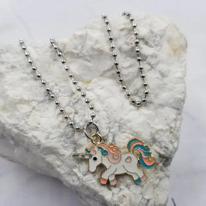 Cute Unicorn Pendant Kids Necklaces