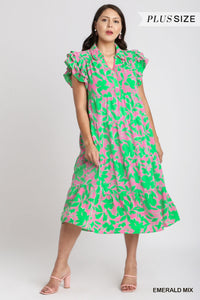 Umgee--Emerald Tiered Dress