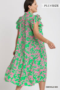 Umgee--Emerald Tiered Dress