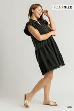 Load image into Gallery viewer, Umgee--Plus Size Tiered A-Line Dress--Ash
