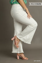 Load image into Gallery viewer, Umgee Wide Leg Stretch Pants With Frayed Hem
