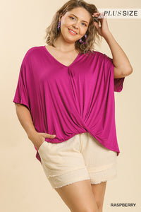 Umgee Relaxed Fit Surplice Top