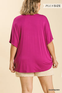Umgee Relaxed Fit Surplice Top