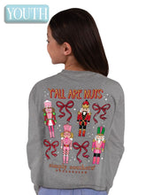 Load image into Gallery viewer, Simply Southern Long Sleeve Tee--Nuts--Charcoal Heather
