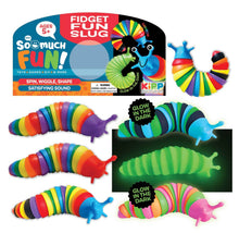 Load image into Gallery viewer, So Much Fun! Sensory Slug Fidget Toy! Rainbow &amp; Glow in the Dark!

