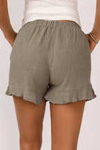 Load image into Gallery viewer, Ruffle Pocketed High Waist Shorts
