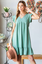 Load image into Gallery viewer, Summer Staple! SOLID BABYDOLL MINI DRESS
