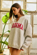 Load image into Gallery viewer, Alabama/AL Reversible Oversized Pullover
