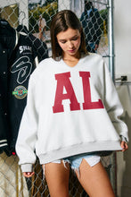 Load image into Gallery viewer, Alabama/AL Reversible Oversized Pullover
