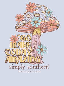 Simply Southern Short Sleeve Boxy Tees--Amazing--Pastel