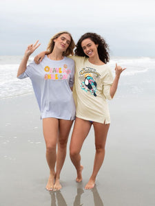 Simply Southern Short Sleeve Boxy Tees--Nice--Pastel