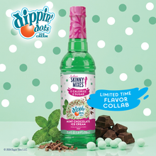 Load image into Gallery viewer, Skinny Mixes Dippin' Dots® Mint Chocolate Ice Cream Syrup
