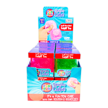 Load image into Gallery viewer, Fun Doh Squish &amp; Squeeze Sparkle Cube Fidget Toy
