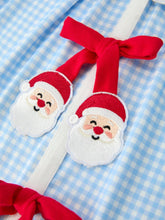 Load image into Gallery viewer, Christmas Santa Bow Plaid Girls Dress
