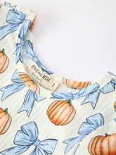 Load image into Gallery viewer, Halloween/Thanksgiving Pumpkin Bow Girls Dress Long Sleeve
