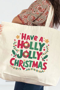 Canvas Christmas Totes