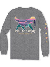 Load image into Gallery viewer, Simply Southern Long Sleeve Tee--SMPDOG--Heather Charcoal
