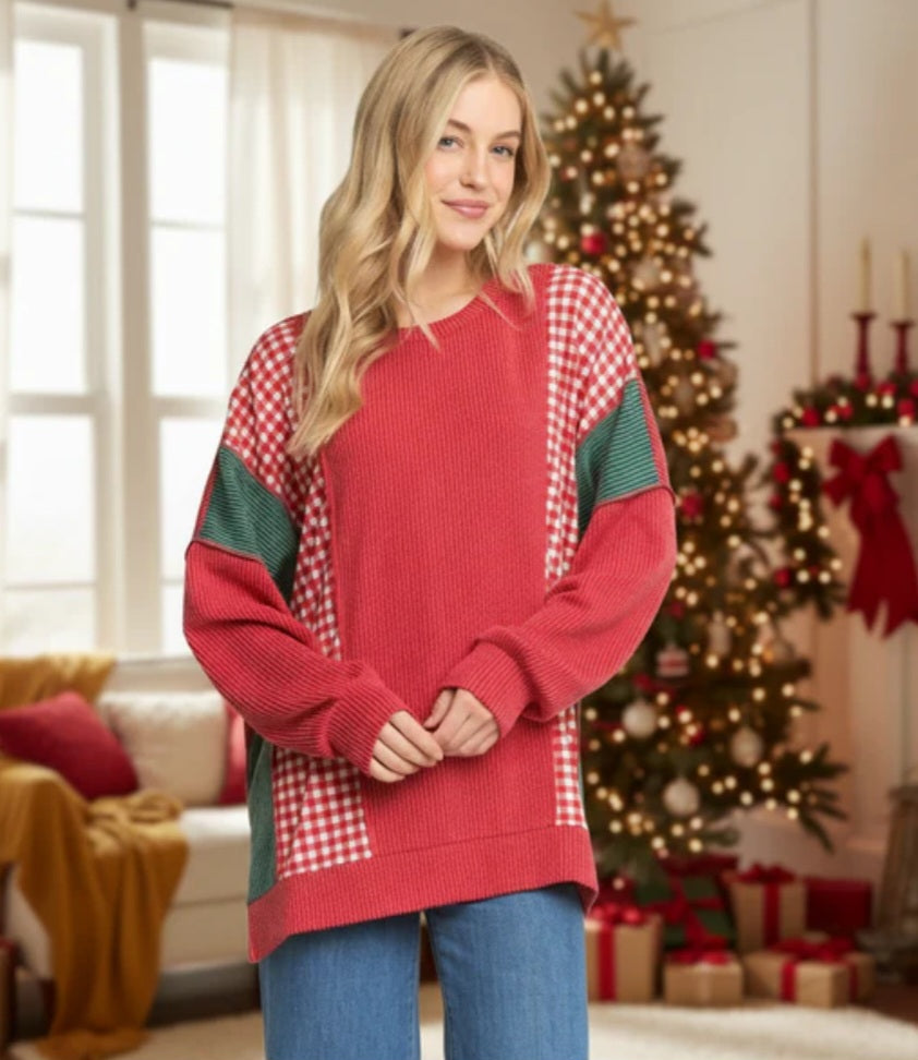 Holiday Patch Block Top