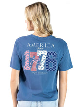 Load image into Gallery viewer, Simply Southern Short Sleeve T-Shirt --American --Overcast
