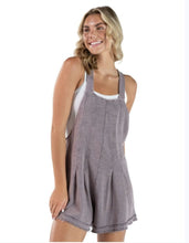 Load image into Gallery viewer, Simply Southern Washed Romper- Dark Grey
