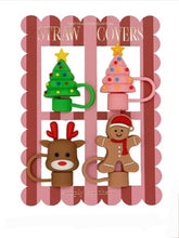 Load image into Gallery viewer, Simply Southern Straw Covers-Toppers- Holiday
