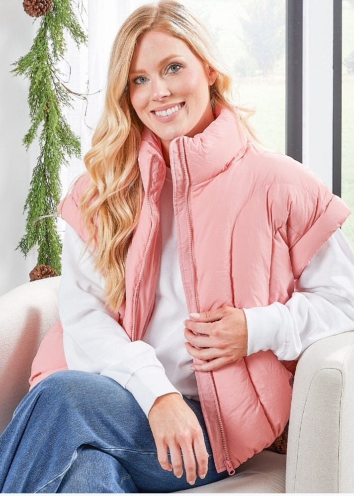 Simply Southern Vest Lottie-Petal Pink