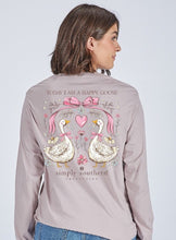 Load image into Gallery viewer, Simply Southern Long-sleeved Tee-Happy Goose. Driftwood
