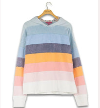 Load image into Gallery viewer, Simply Southern Washed Striped Hoodie
