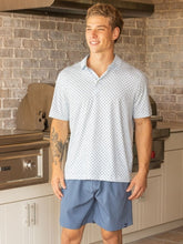 Load image into Gallery viewer, Simply Southern Men's Polo--WaterDude--Sky
