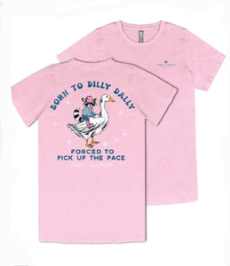 Simply Southern Short Sleeve Tee - Dilly - Wash Pink