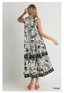 Umgee Floral Midi Dress